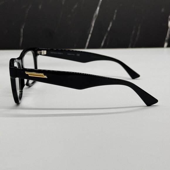 NEW BOTTEGA VENETA BV1120OA 001 BLACK SQUARE WOMEN EYEGLASSES - Picture 6 of 10